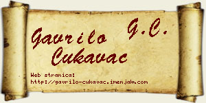 Gavrilo Cukavac vizit kartica